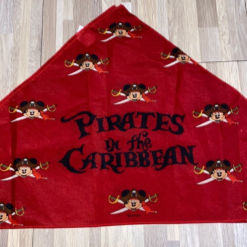 Disney Cruise Line Mickey Mouse Pirates in The Caribbean Red Bandana costume